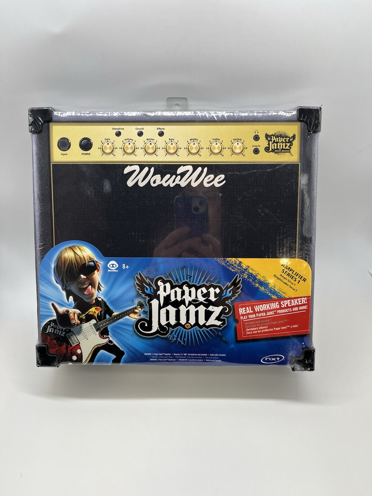 Vintage WowWee PAPER JAMZ Portable Paper Amplifier Case SEALED