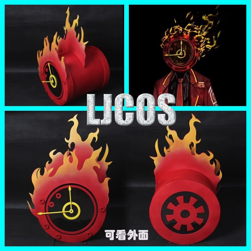 Game Character Dante Helmet Alarm Clock Head Cover Party EVA Mask Props Cosplay