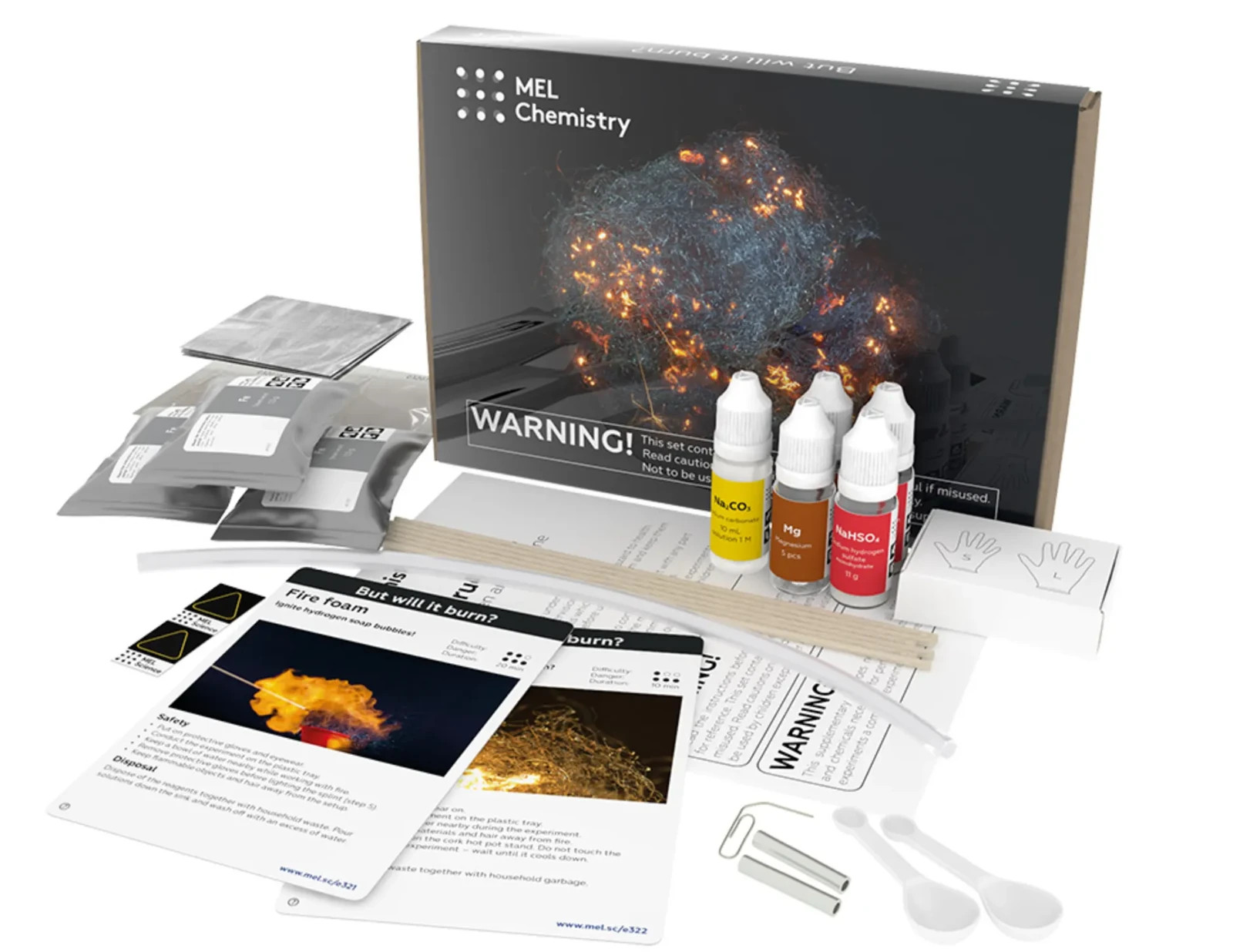 [NEW/SEALED] MEL Science Chemistry BUT WILL IT BURN? Supplemental Kit (10+)