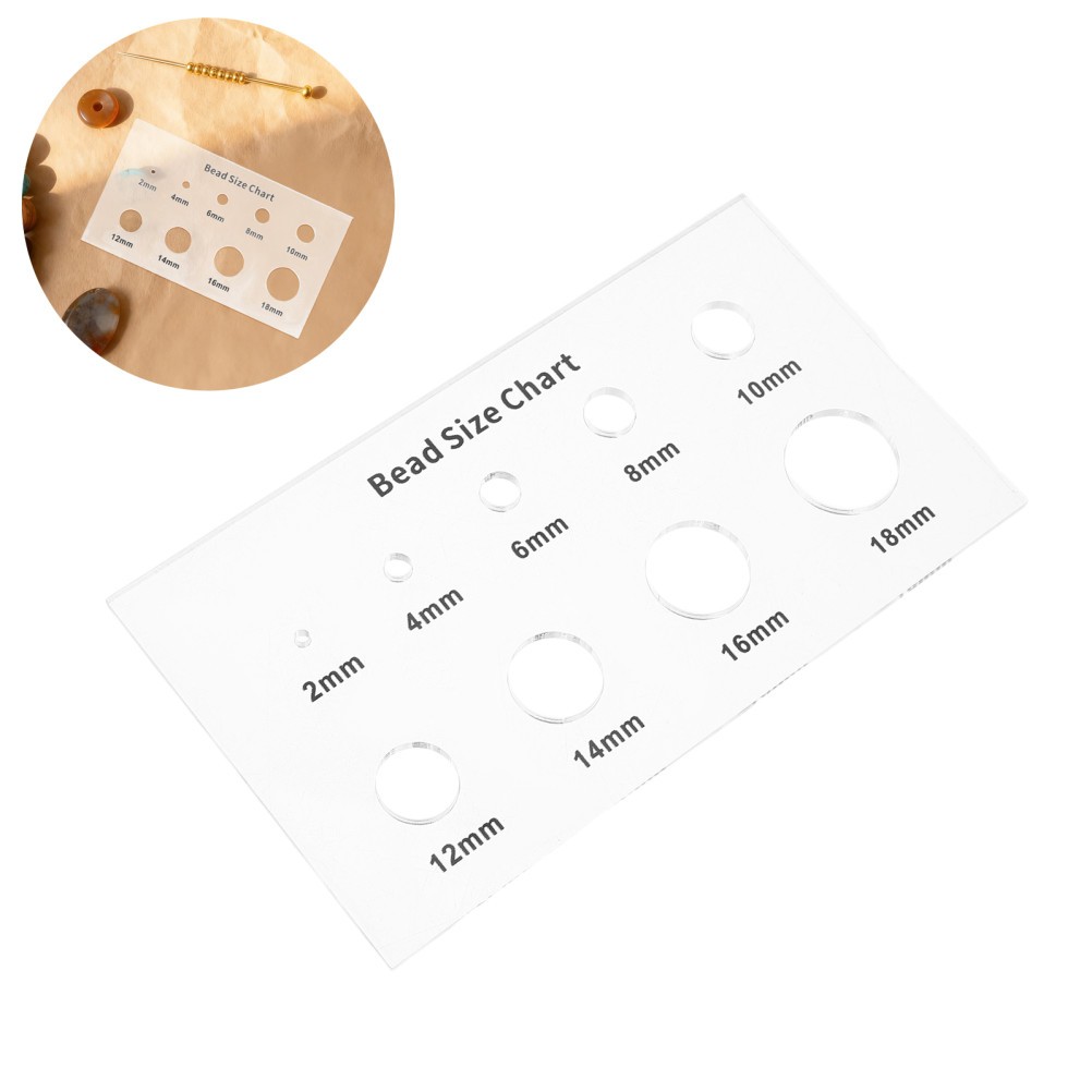 Bead Measuring Tool Tools for Crafting Size Reference Measurement