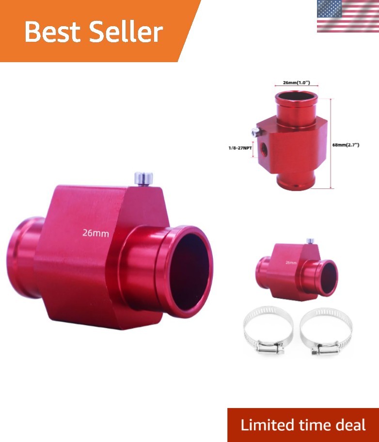 26mm Universal Water Temp Joint Pipe - Reliable Engine Protection for Vehicles