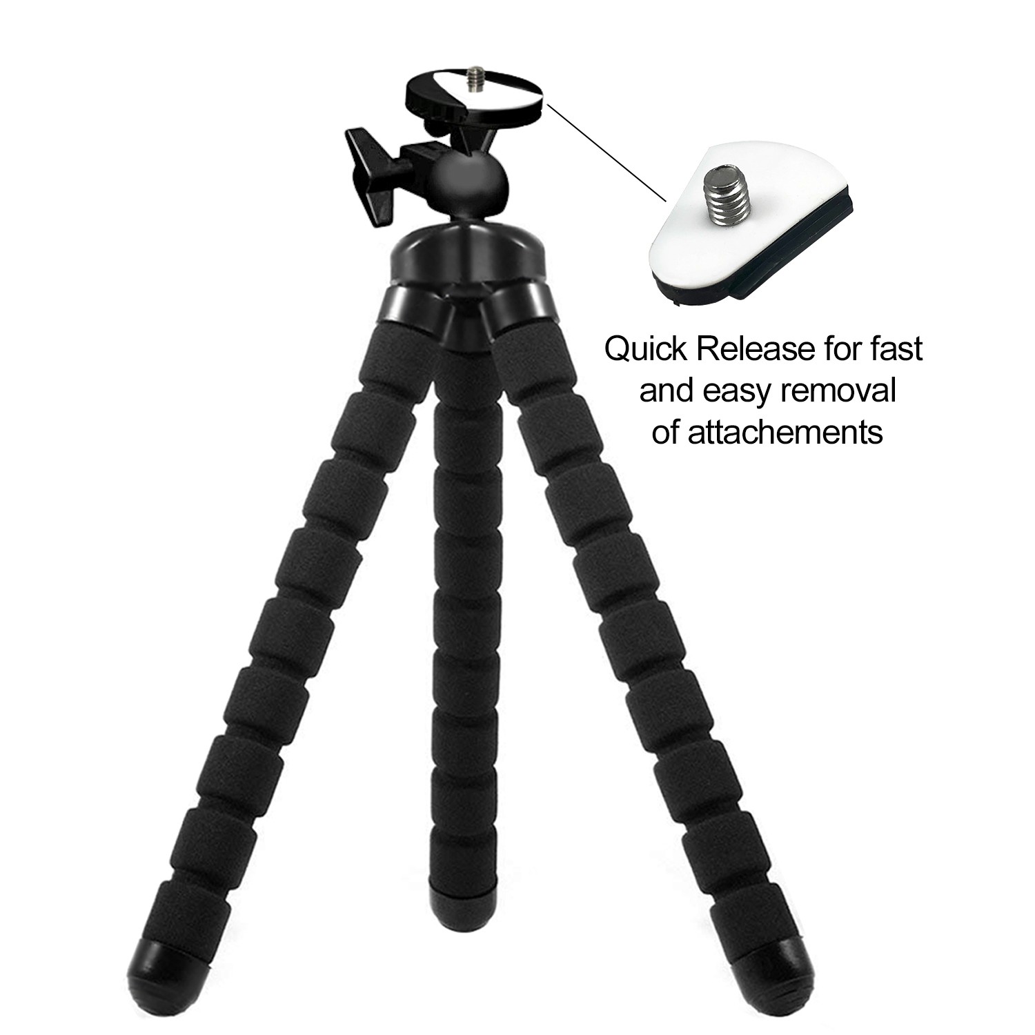 Flexible Small Octopus Tripod Bluetooth Remote Stand Rotating Phone Holder