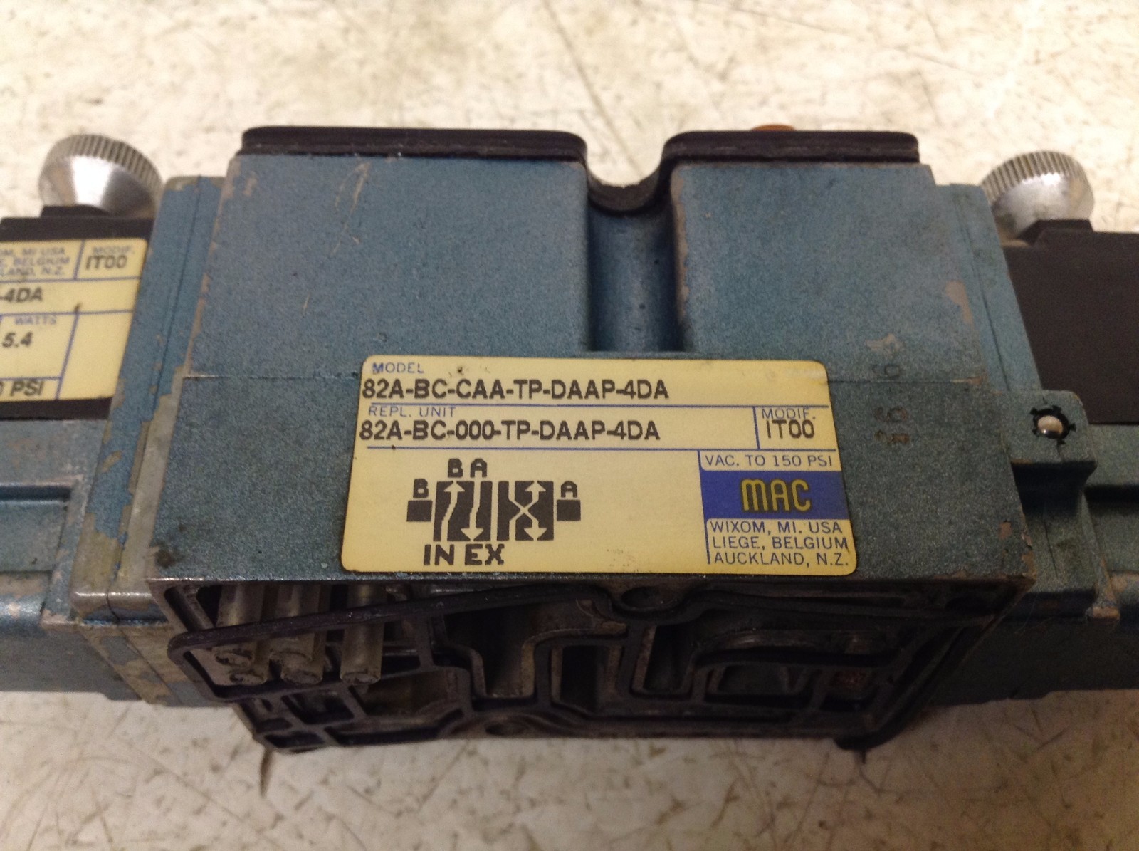MAC TP-DAAJ-4DA 82A-BC-CAA-TP-DAAP-4DA Valve TPDAAJ4DA 82ABCCAATPDAAP4DA