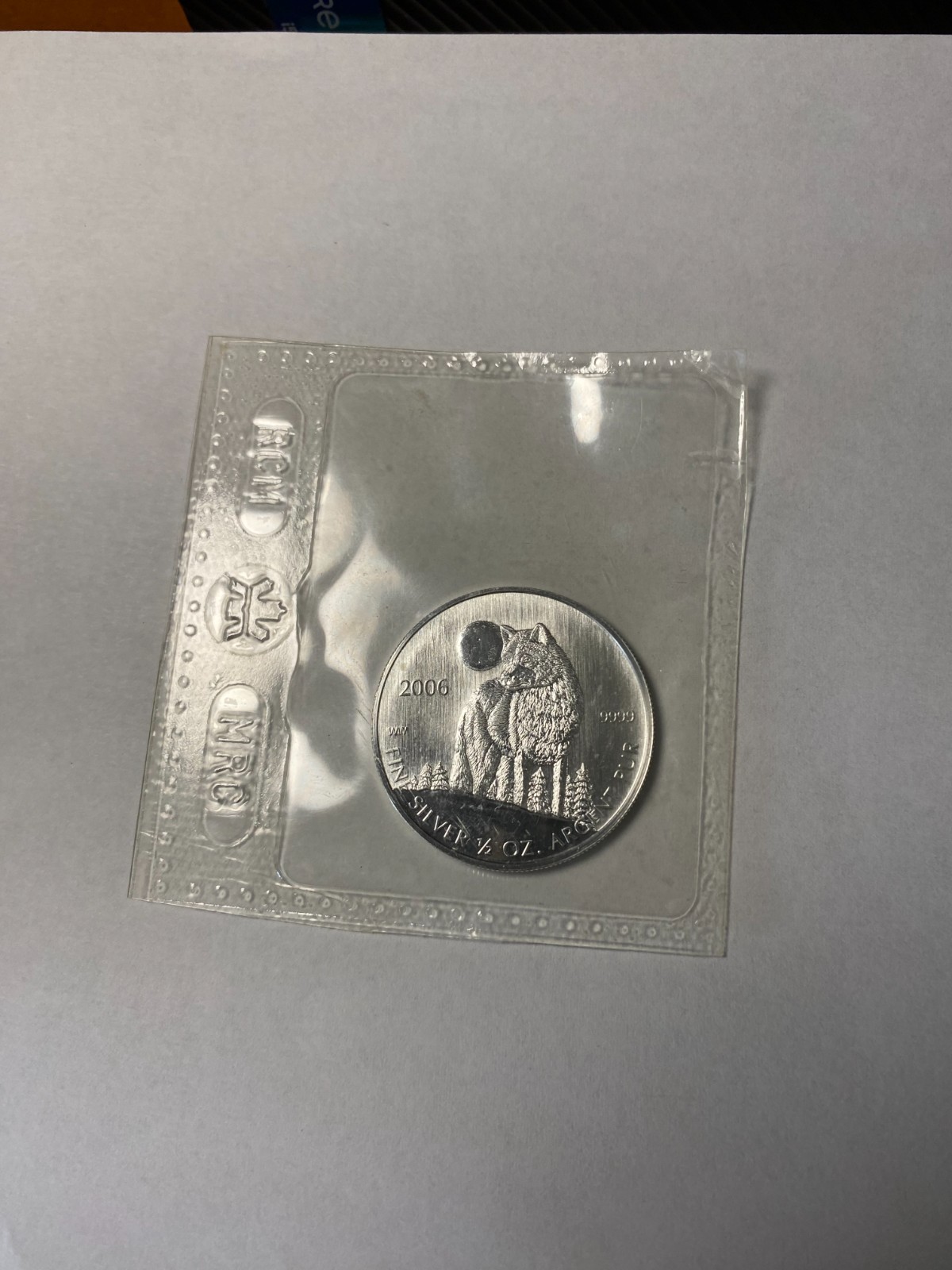 CANADA 1 dollar 2006 silver "WOLF"