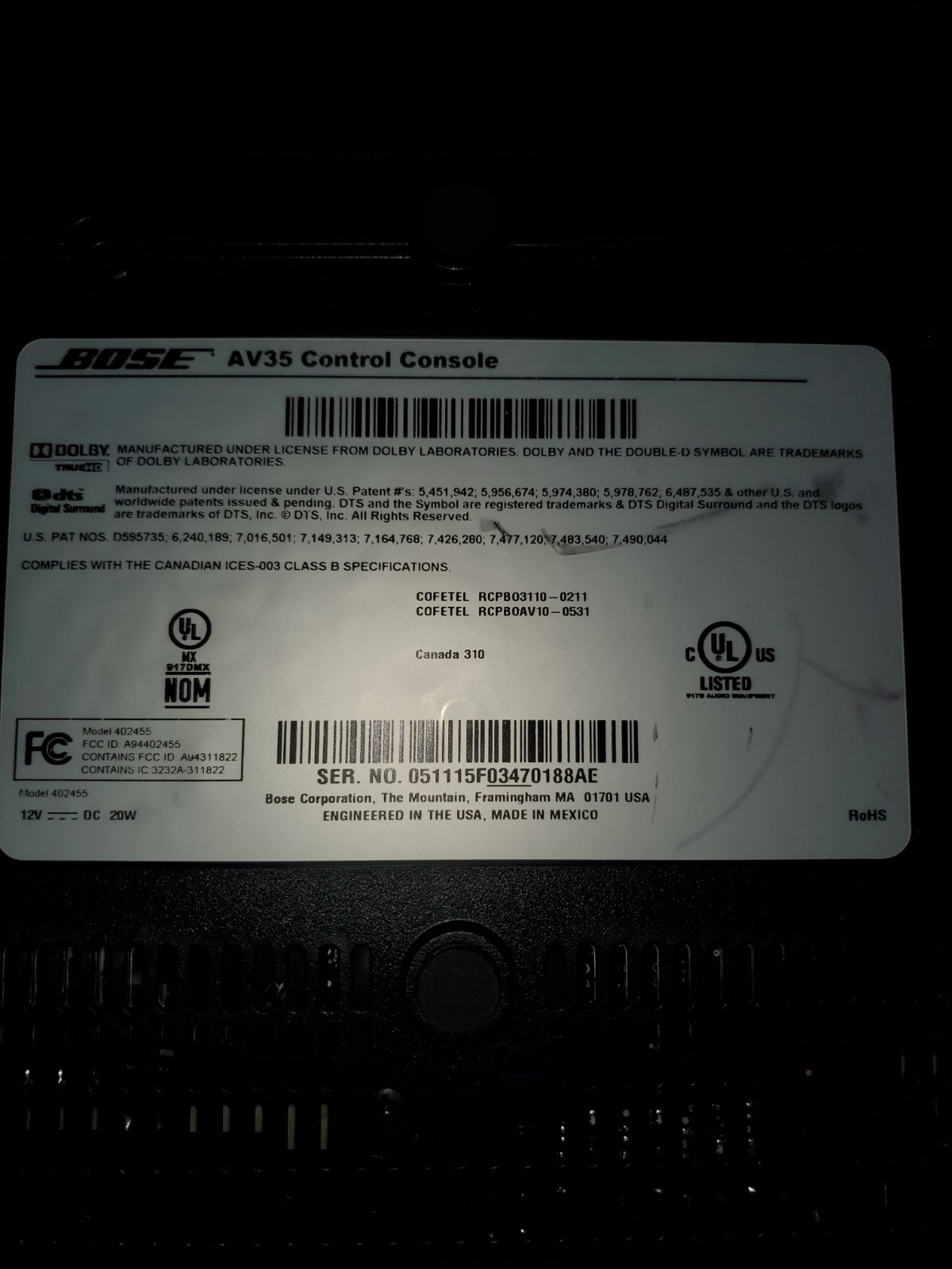 Bose Lifestyle 235 Home Theater System Working