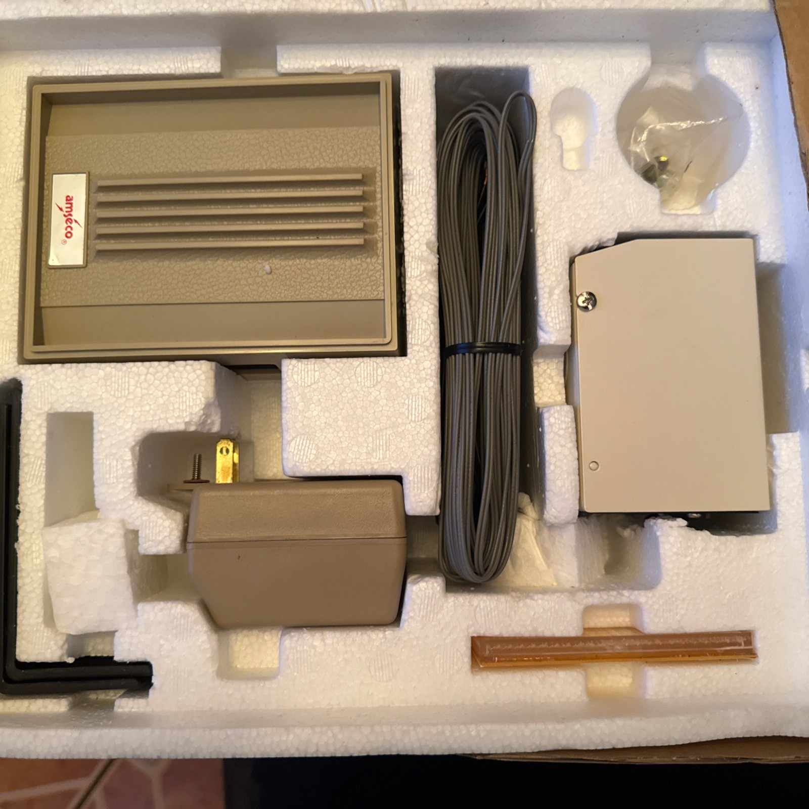 Amseco EBP-405 Infrared Door Announcer System NOS Complete in Box Vintage 6V AC