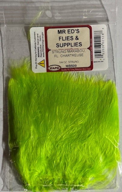Wapsi Strung Marabou Fluorescent Chartreuse