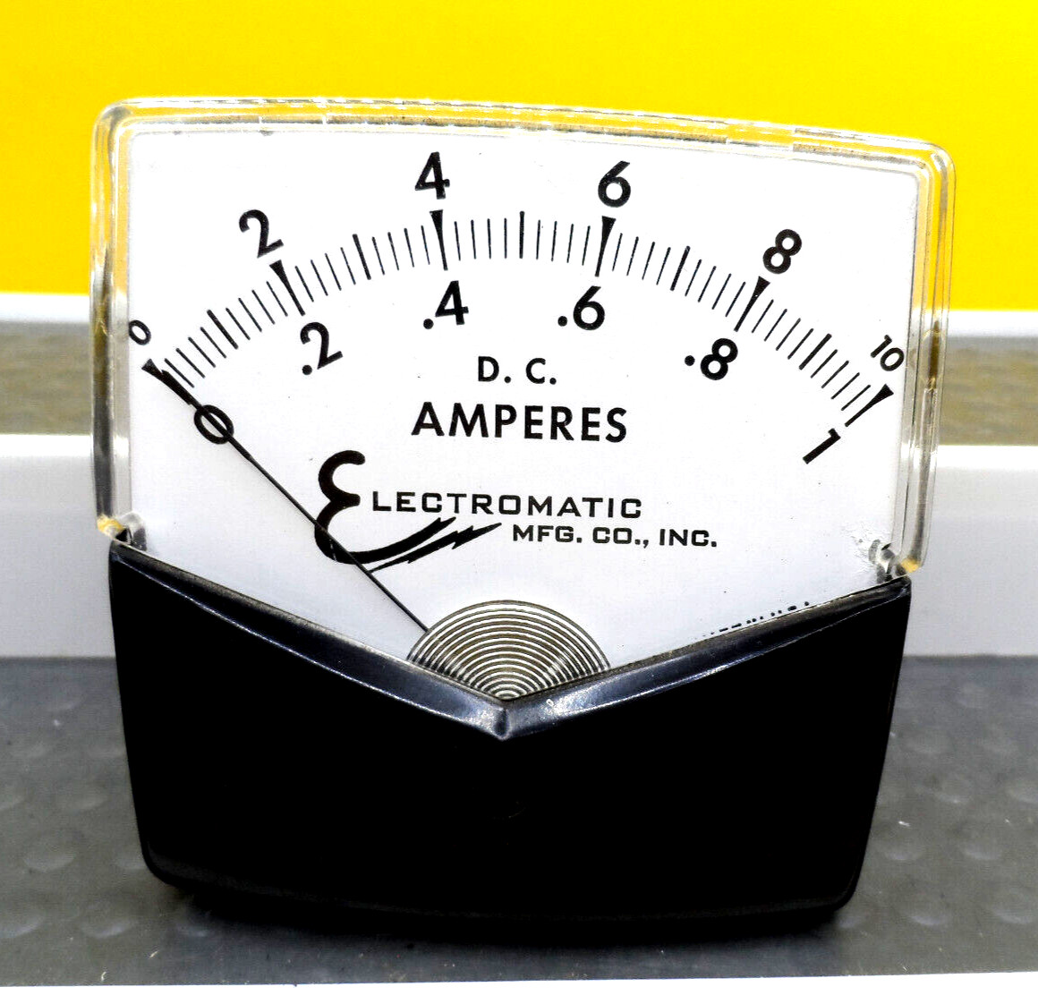 Vintage Electromatic D.C. Amperes Panel Meter Model 320-M Ham Radio Electronics