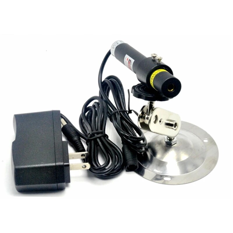405nm 120mW Blue-violet Dot Light Laser Diode Module with 5V Adapter and Holder