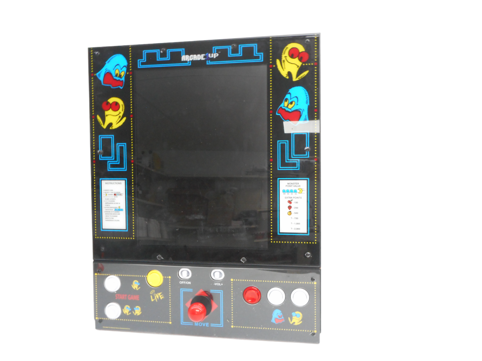 Arcade1Up - PAC-MAN Deluxe Arcade Machine -SCREEN Control only