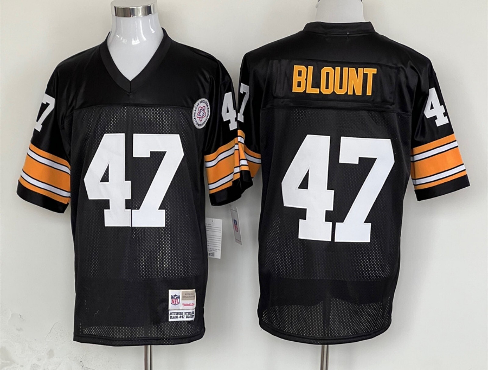 Men's Pittsburgh Steelers 47 Top Stitched Vintage Legacy US Big & Tall Size