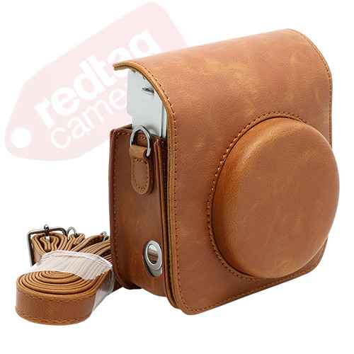 Camera Case Bag for Fujifilm Instax Mini 90 Camera - Black & Brown