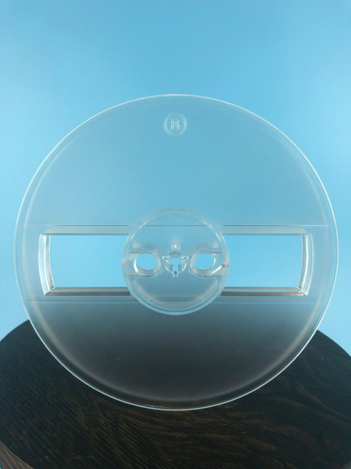 Burlington Recording 1/4"x7" Clear Heavy Duty Small Hub Plastic Reel in Box