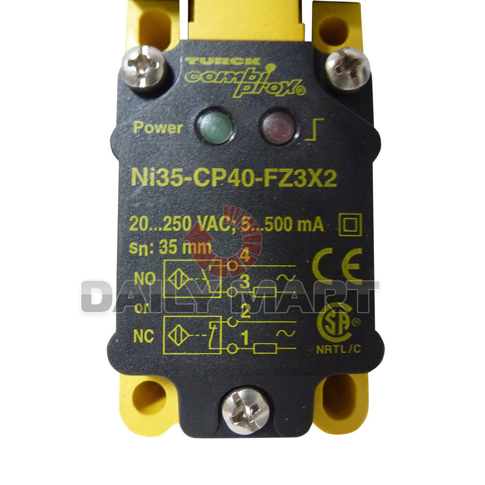 Turck NI35-CP40-FZ3X2 PROXIMITY INDUCTIVE SENSOR RECTANGULAR UNSHIELDED TERMINAL