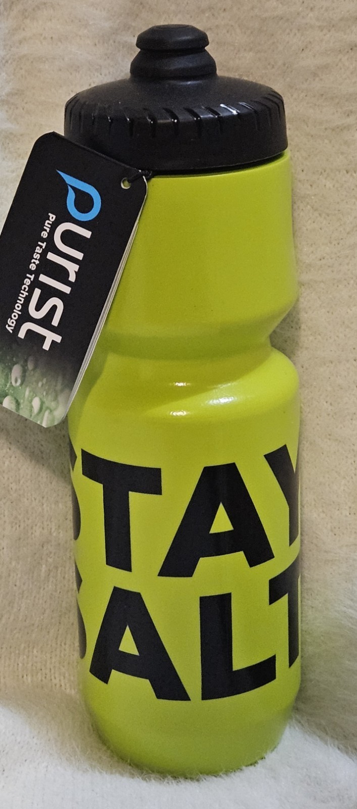 LMNT Stay Salty Water Bottle 26oz Green Cycling Sports Neon Squeeze BPA Free New