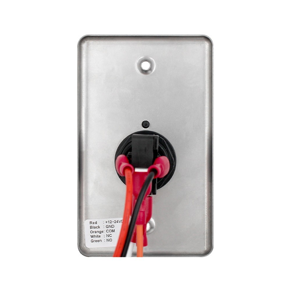 Stainless Steel Push to Exit Button Indoor Green Square Request to Exit Button