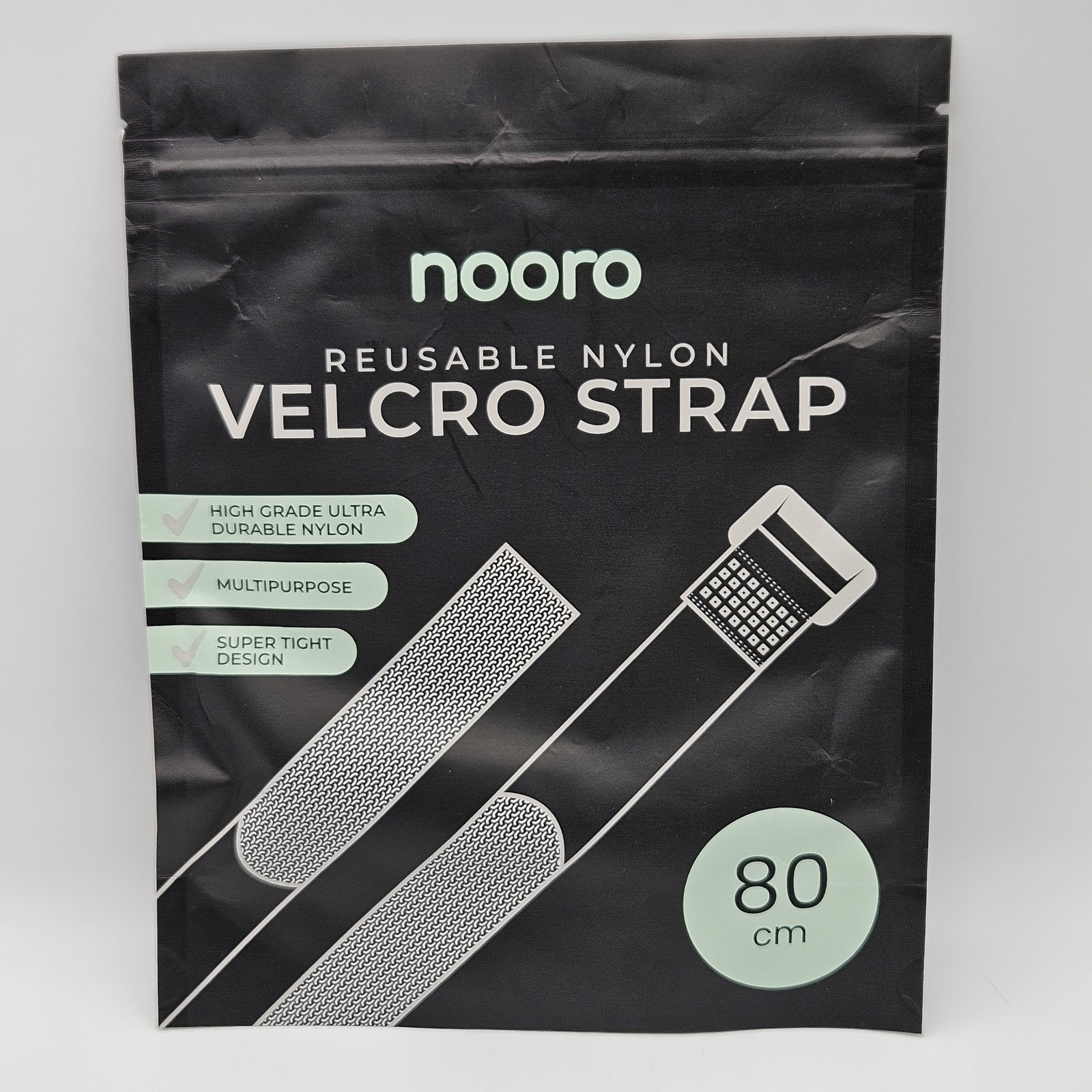 Nooro Whole Body Massager Reusable Nylon Hook and Loop Strap 80cm NIP Unopened