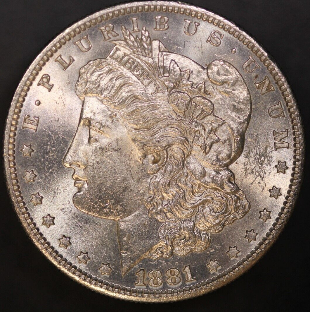 1881 S MORGAN SILVER DOLLAR-FRESH FROM AN OLD COLLECTION- LOT 8396