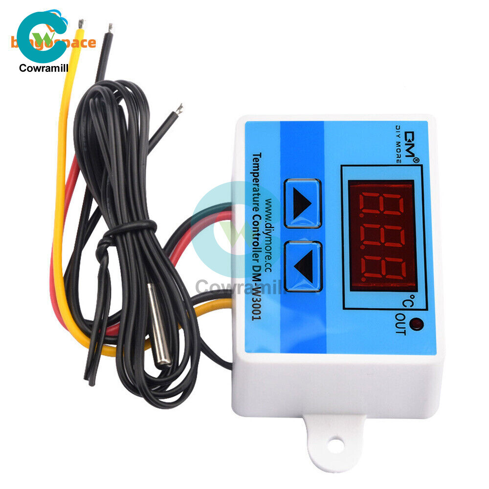 AC110-220V Digital Temperature Controller 10A Thermostat Control Switch Probe