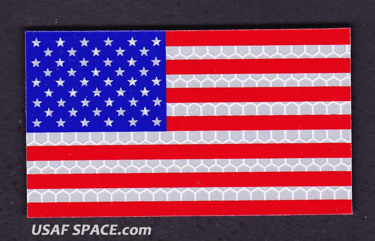 AUTHENTIC US MILITARY IR INFRARED REFLECTIVE Forward FULL COLOR US FLAG PATCH