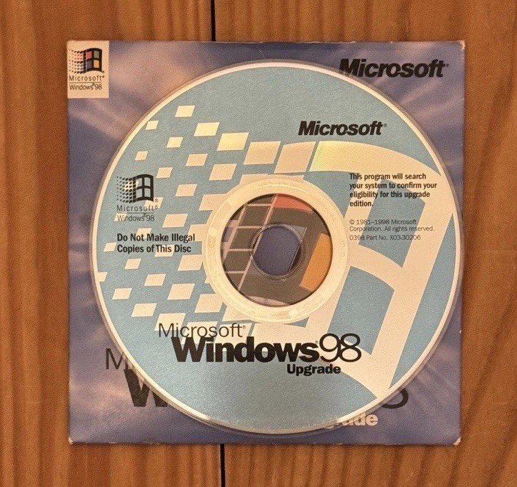Microsoft Windows 98 Upgrade New Version 0398 Part X03-30200 - Tested