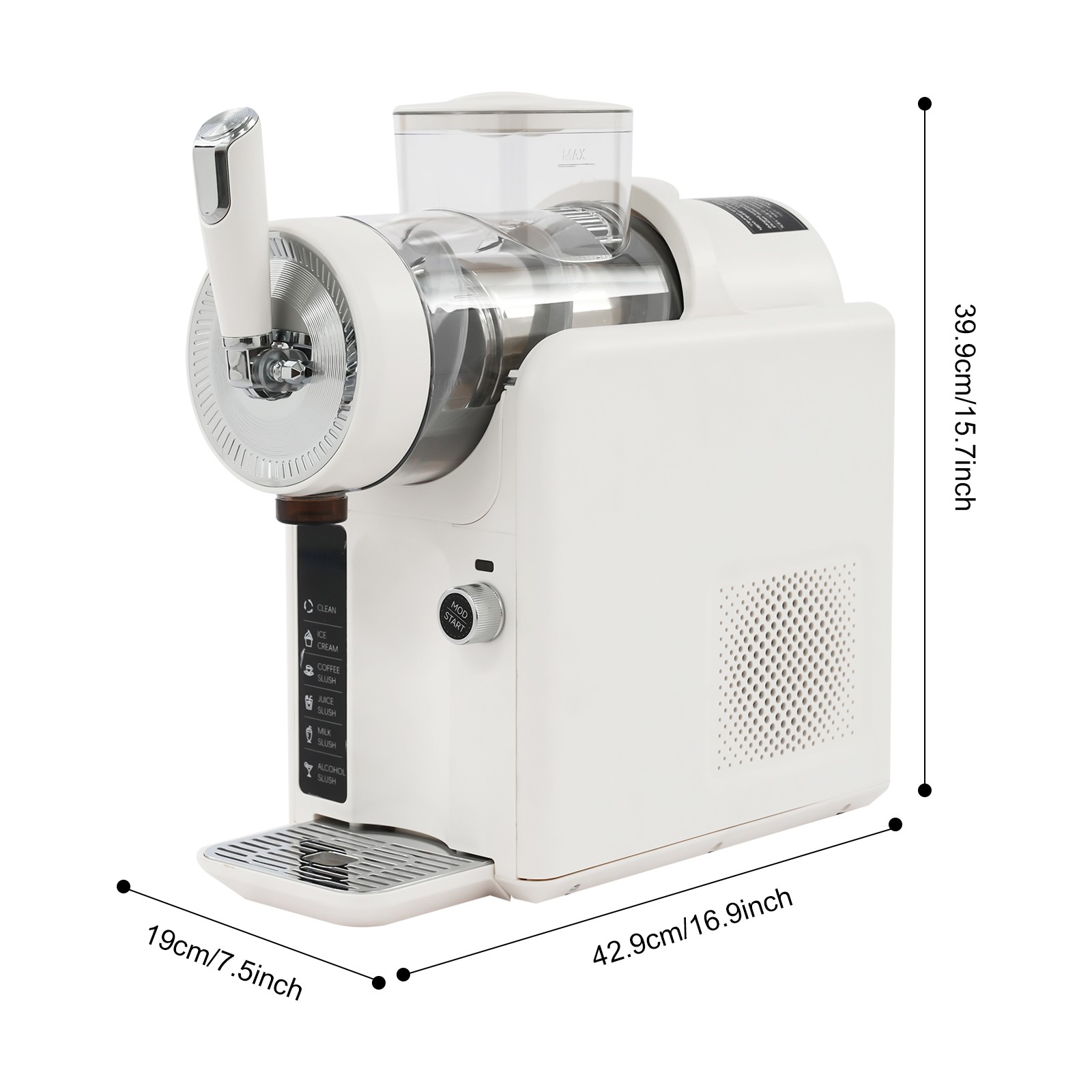 Frozen Drink Machine Set Shaved Ice Tool for Home with Self-Cleaning Function