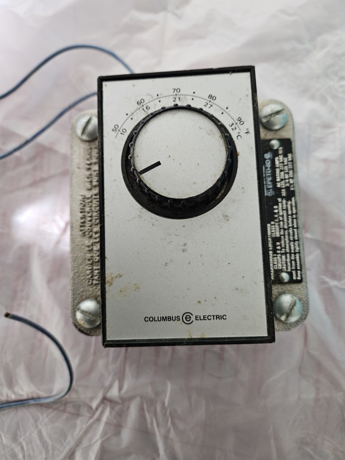 TPI EPETD8D Hazardous Location Thermostat DPDT 22A 120-277V