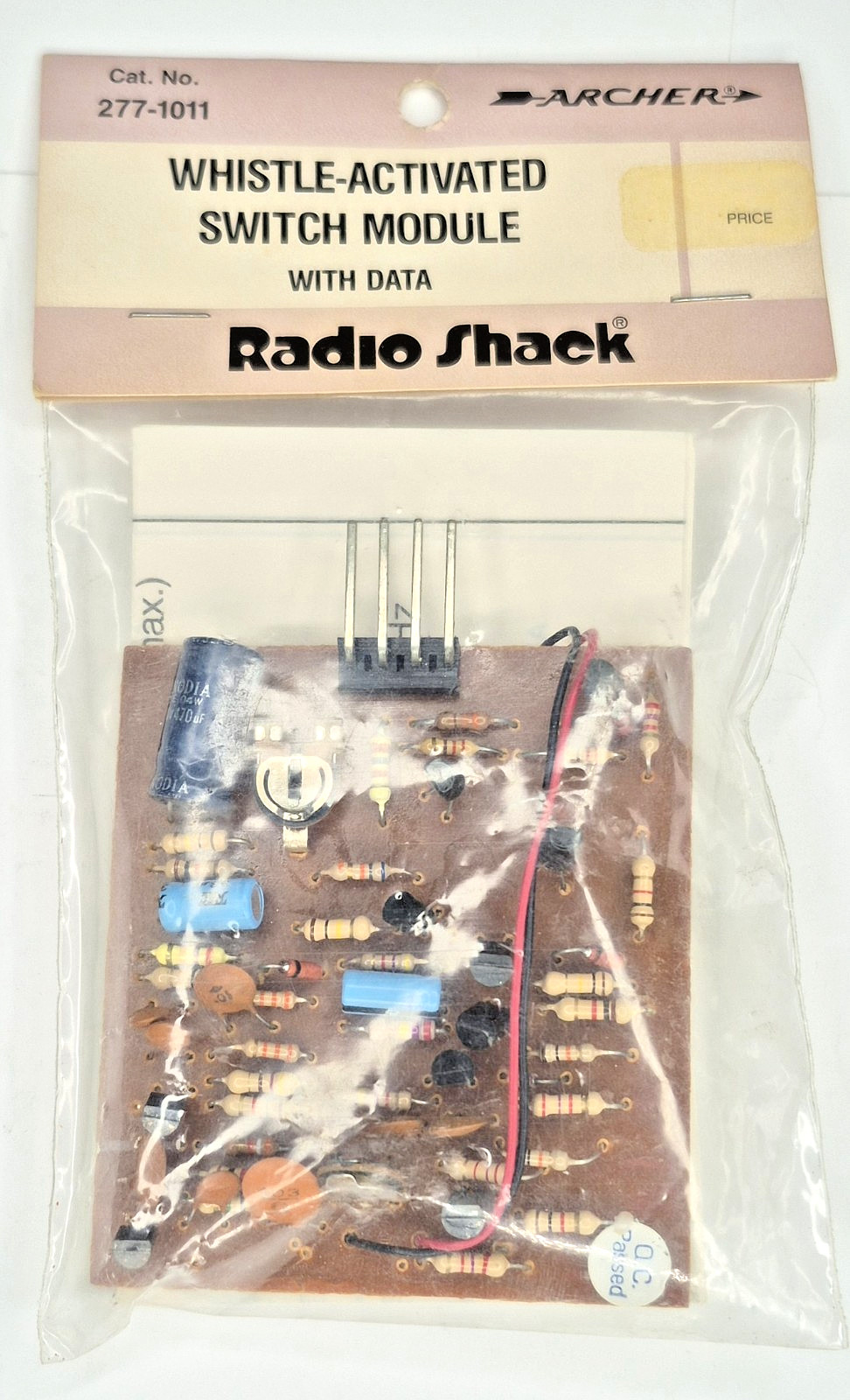 Archer Radio Shack 277-1011 Whistle-Activated Switch Module Vintage / NOS