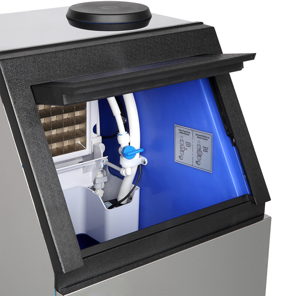 110lbs/24h Commercial Built-in Ice Maker Machine Display Ice Cube Machine 110V