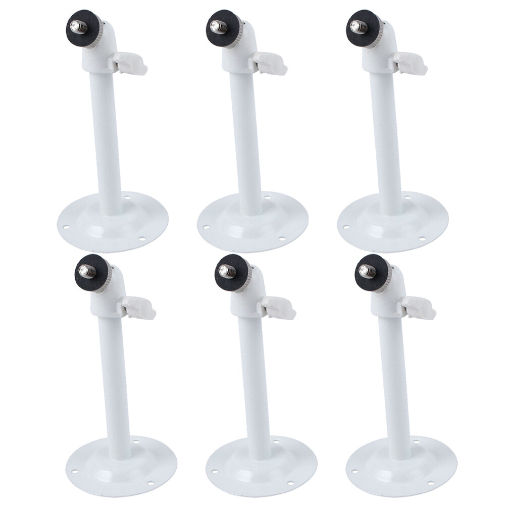 6PCS White Metal Wall Ceiling Mount Bracket Stand for CCTV Security Camera US