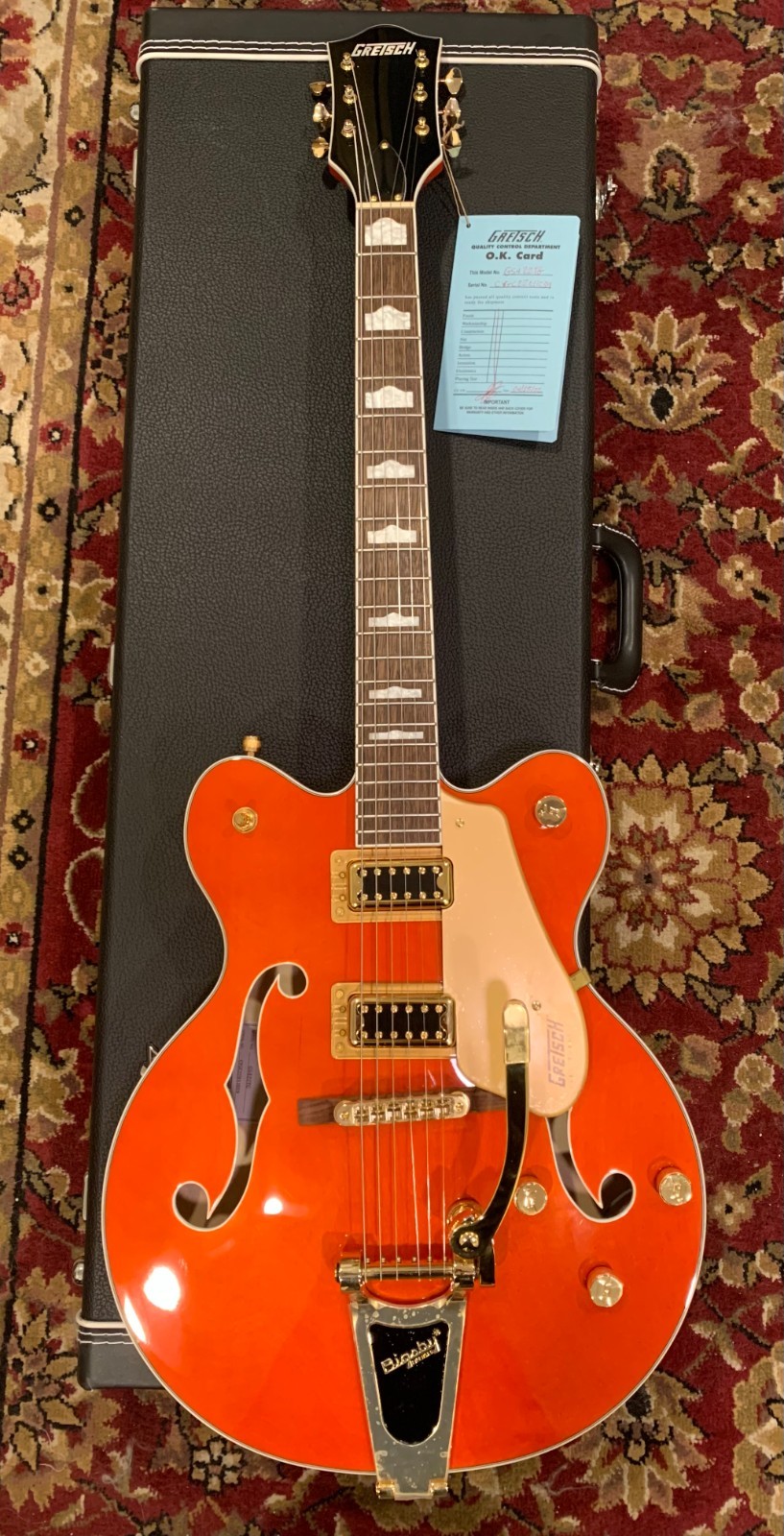 Gretsch G5422TG Electromatic Classic in Orange Stain w/ Bigsby B60 vibrato