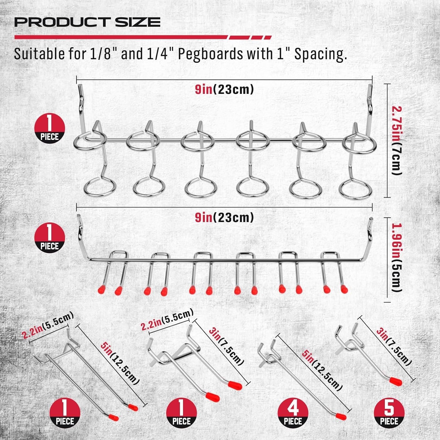 121-Piece Rust-Resistant Pegboard Hook Set with Durable Bins – Organize Smartly