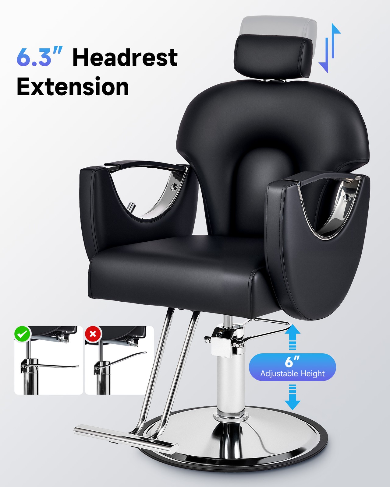 Hydraulic Barber Chair Styling Salon Work Station Beauty Salon Spa Equipment