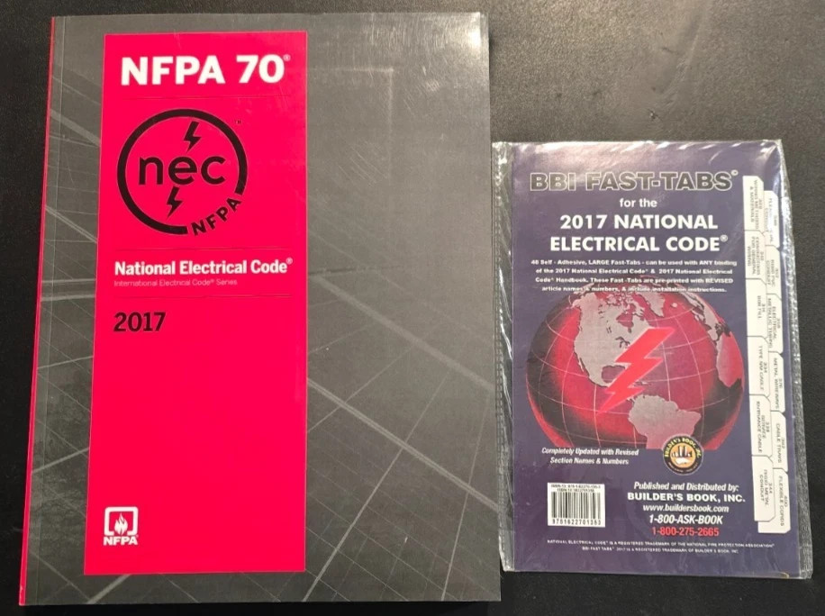 NFPA 70 NEC 2017 Paperback WITH BBI Fast Tabs | National Electrical Code Book