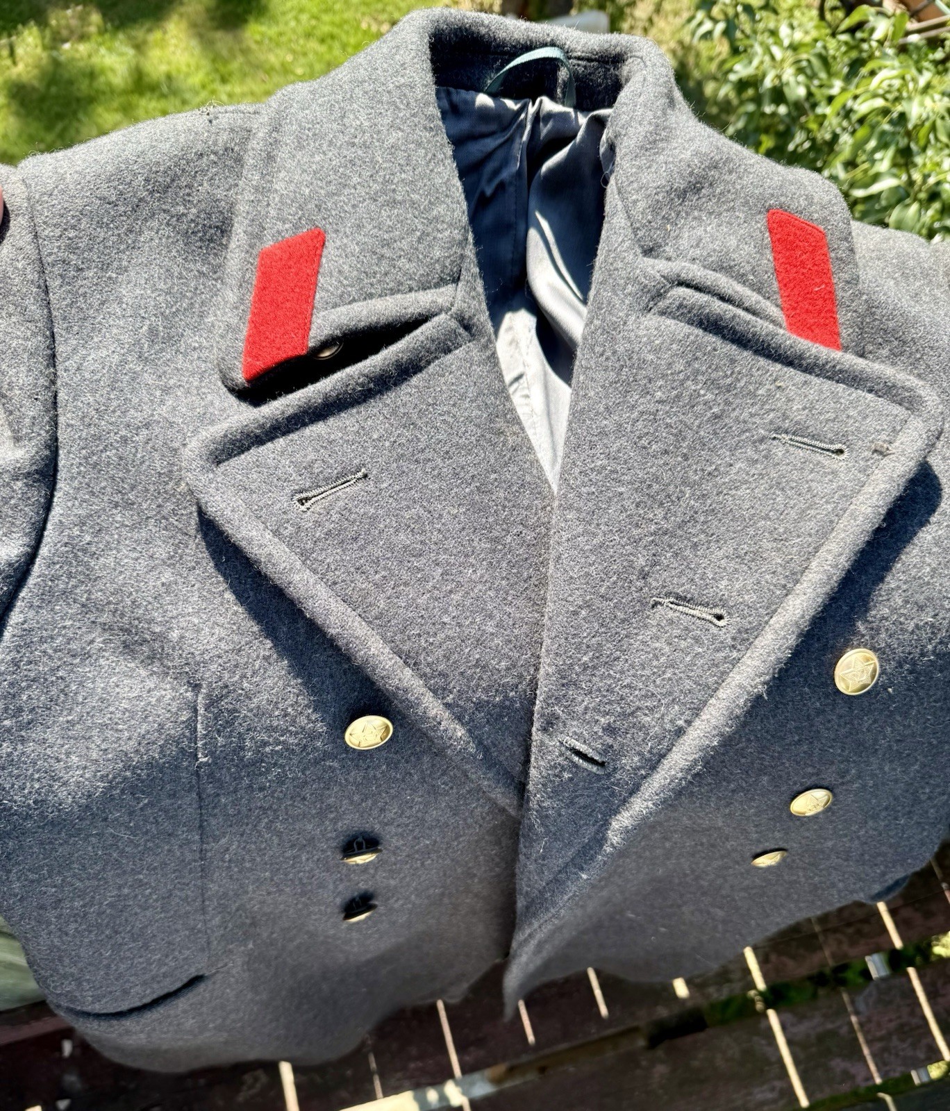 Vintage Military Soviet Shinel Overcoat Winter Shinel Militia USSR 50-2 Size
