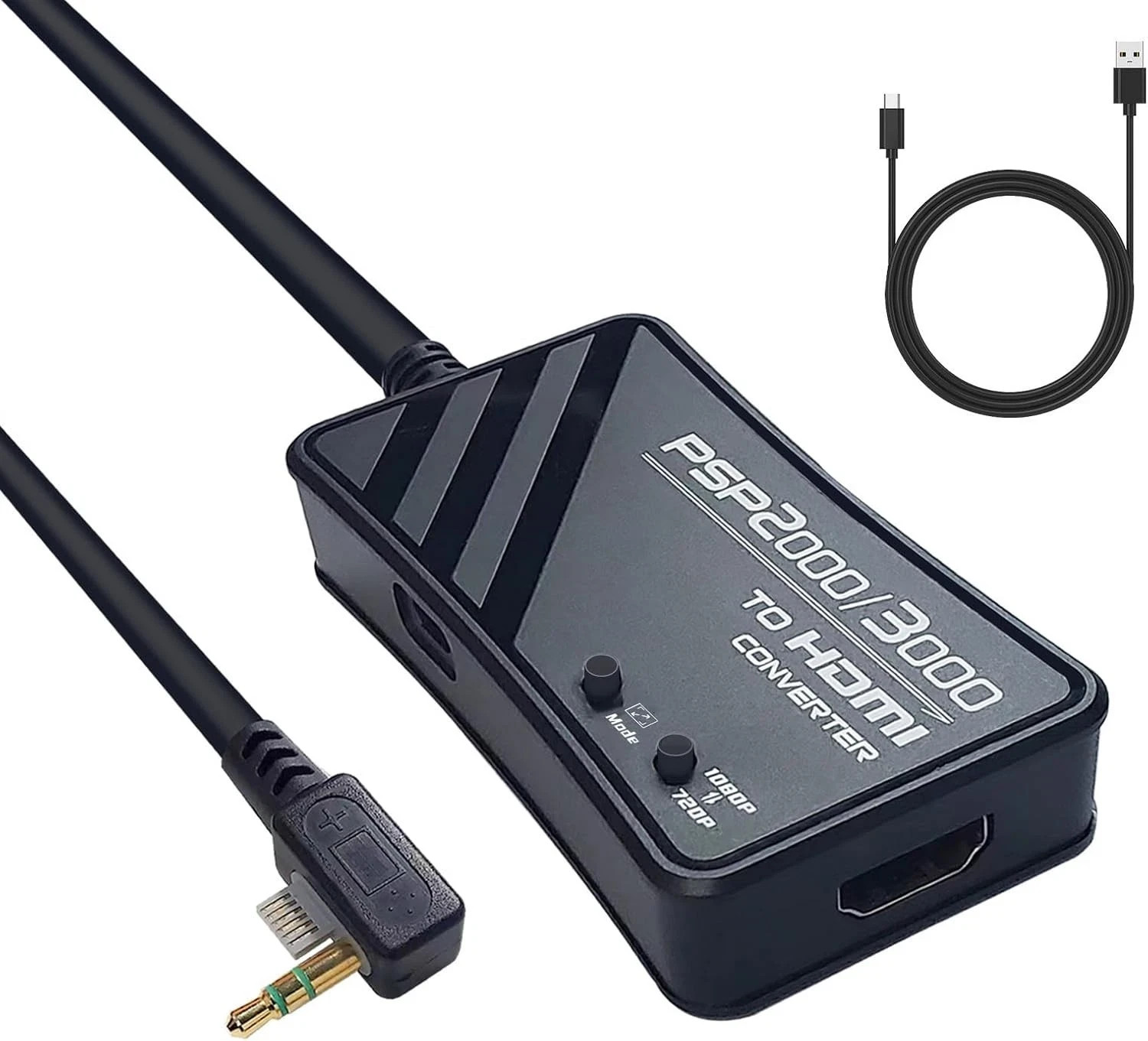 PSP2000/PSP3000 to HDMI Converter, HDMI Cable for PSP2000/PSP3000 Handheld Conso