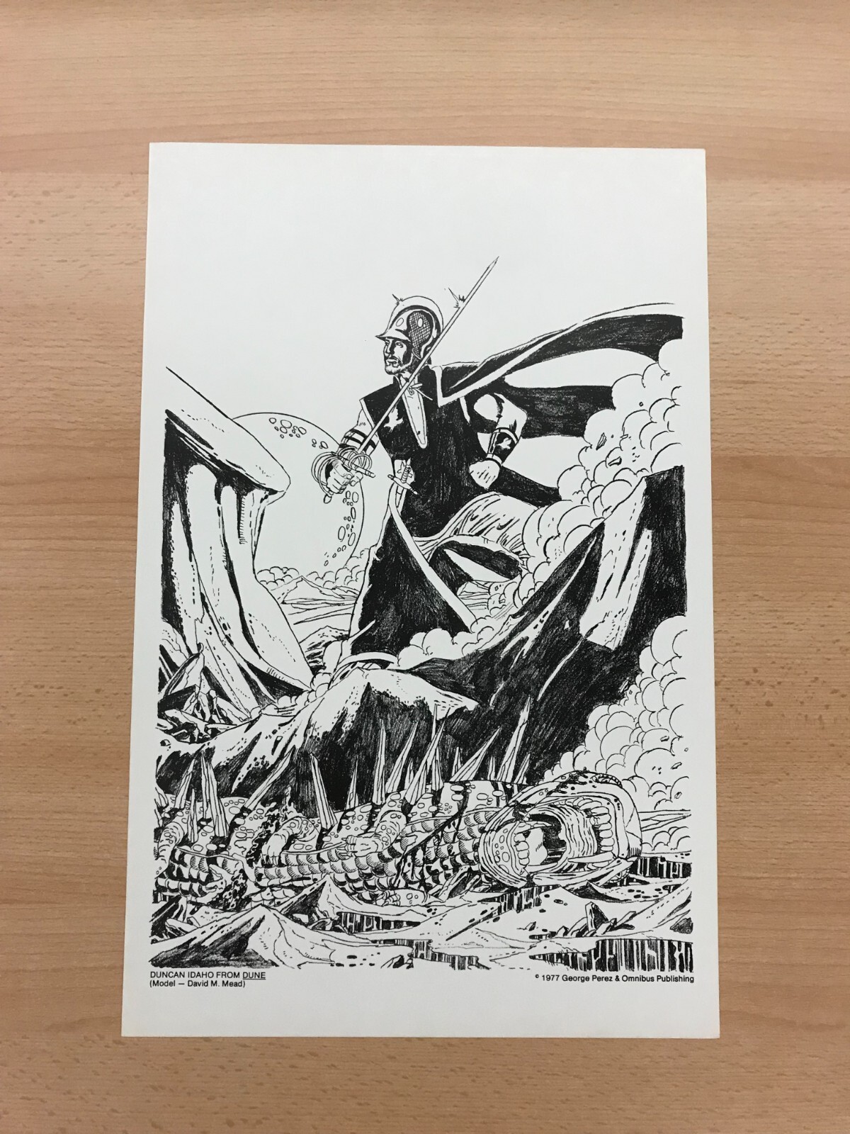 1977 George Perez - Duncan Idaho from Dune - 11 x 17 Print