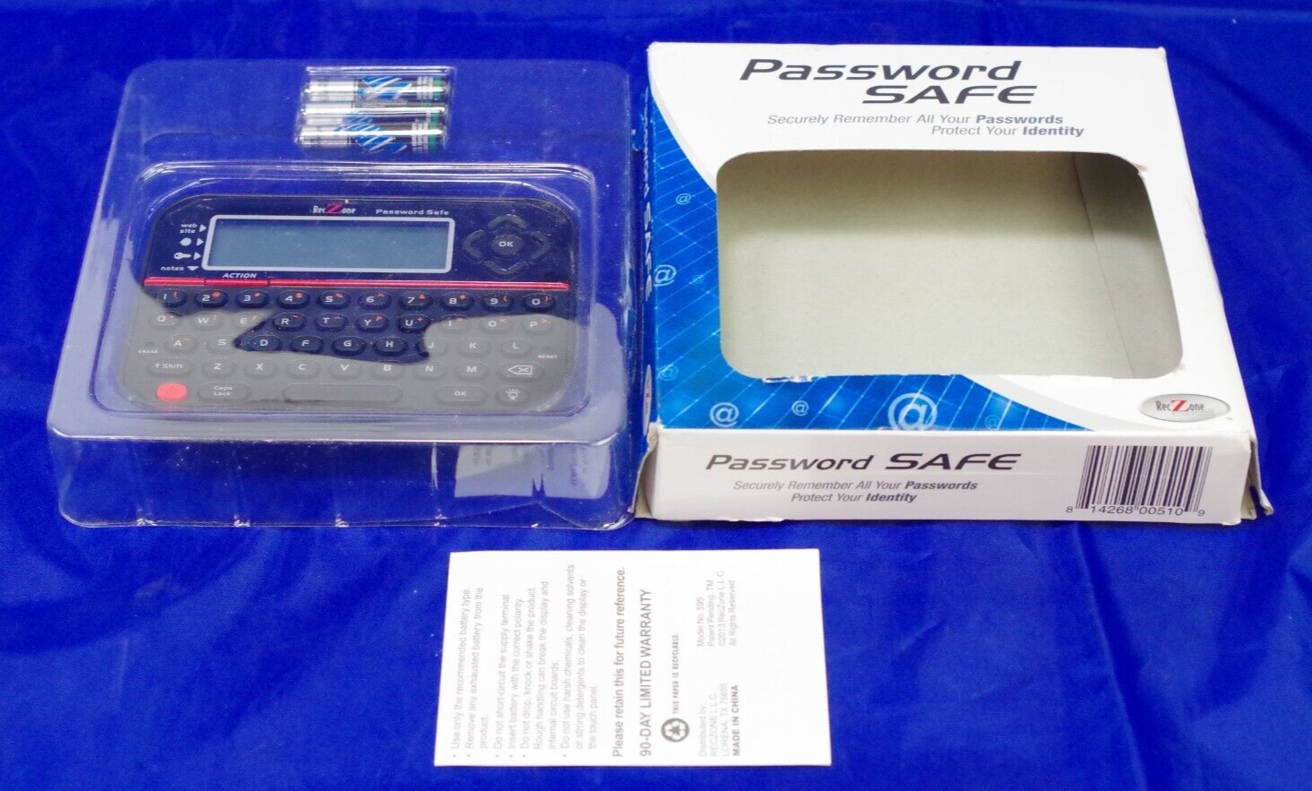 Password Keeper Safe Vault Model #595 Password Organizer - Password Logbook