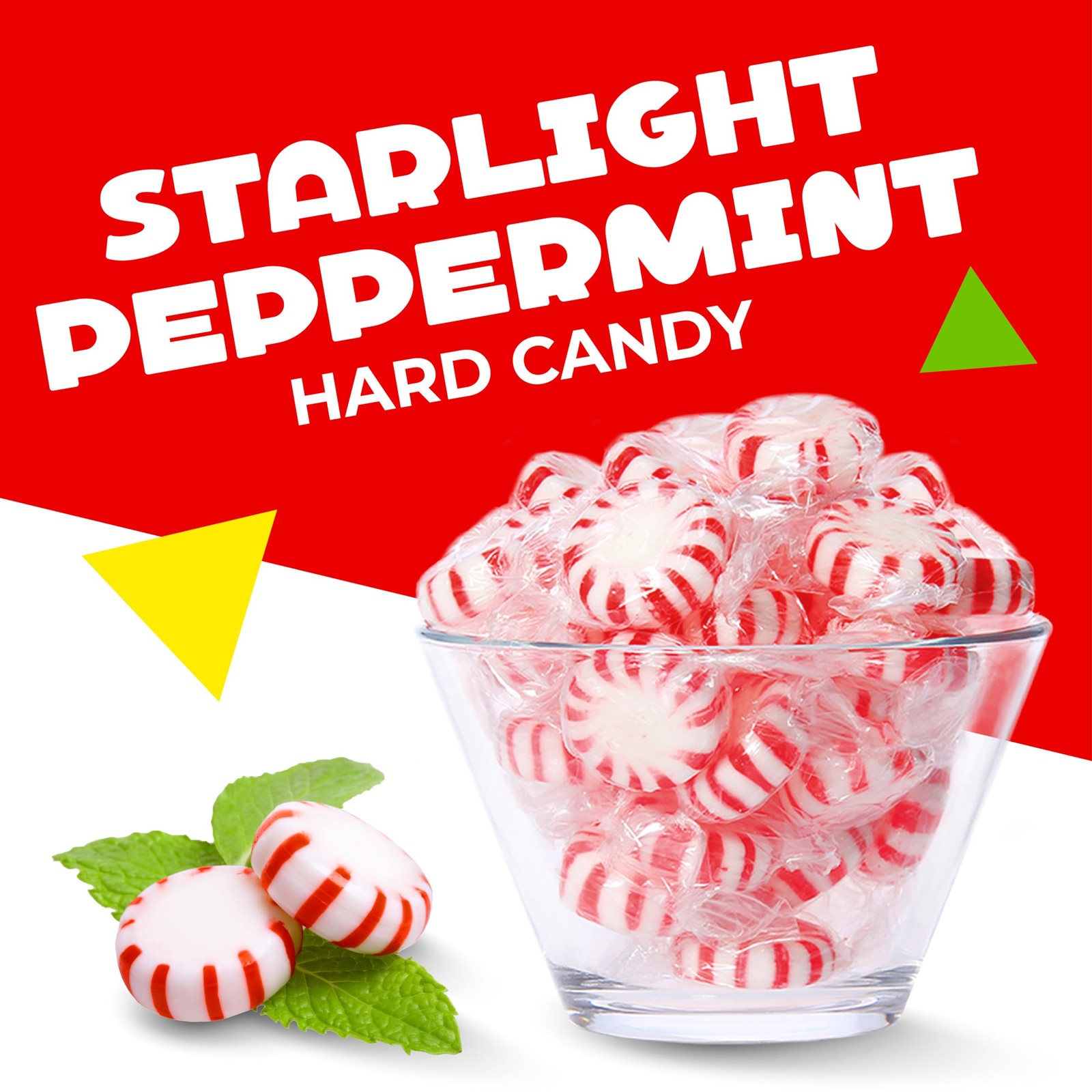 Starlight Mints, Peppermint Hard Candy Individually Wrapped, 1 Lb Bag | After Di