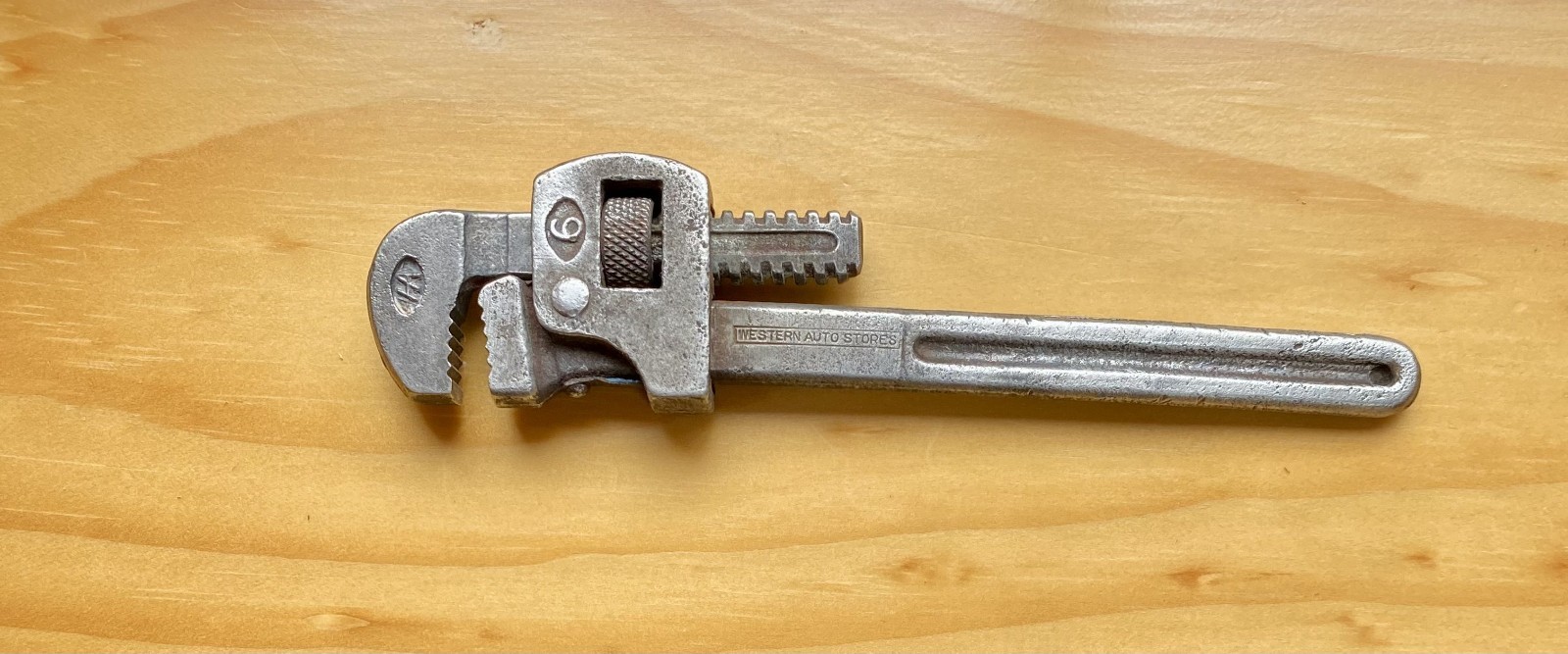 Vintage Western Auto Stores 6" Adjustable Pipe Wrench