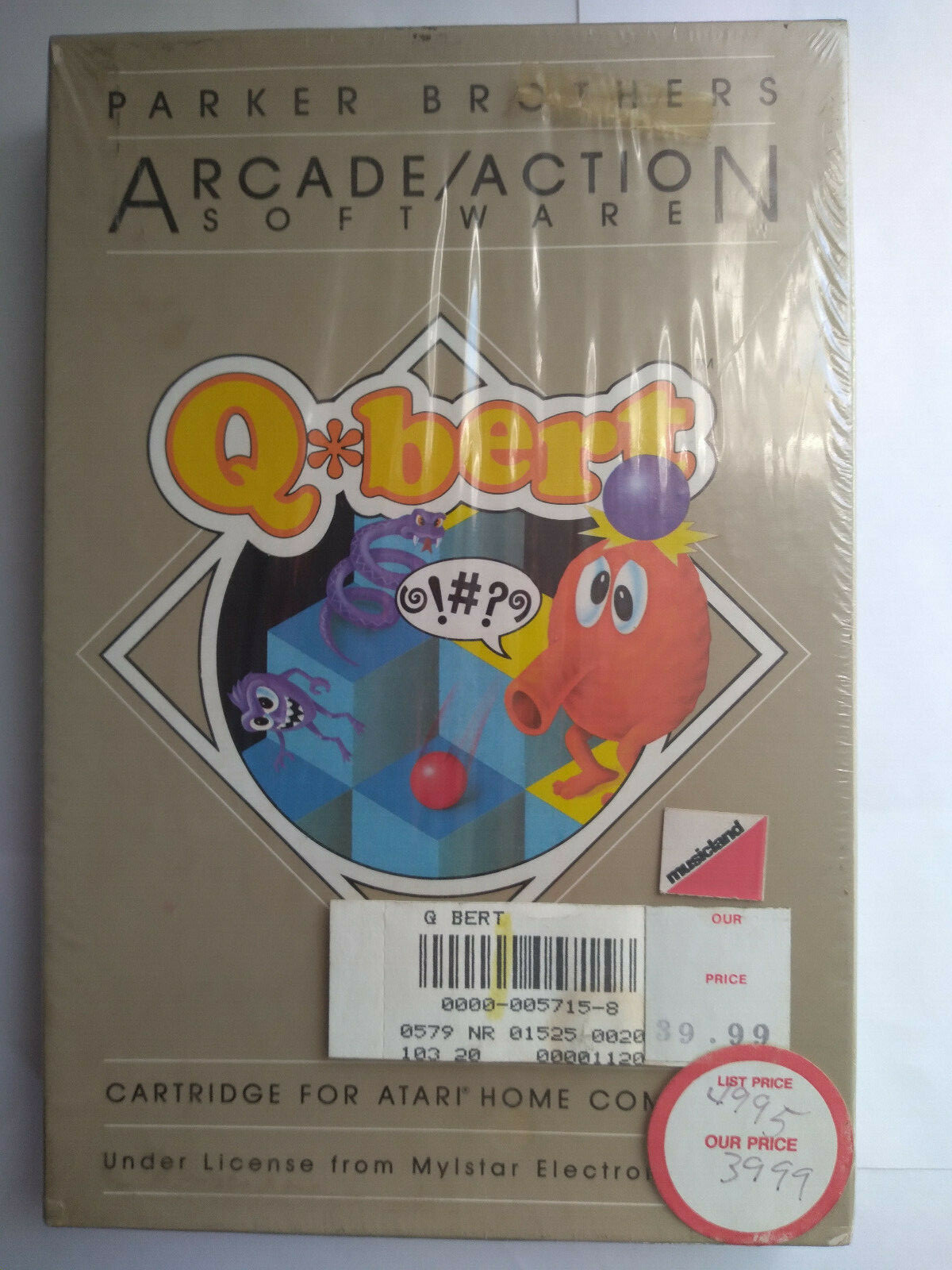 QBERT ATARI 400 800 1200 XL VIDEO GAME CARTRIDGE NEW SEALED NOS IN BOX
