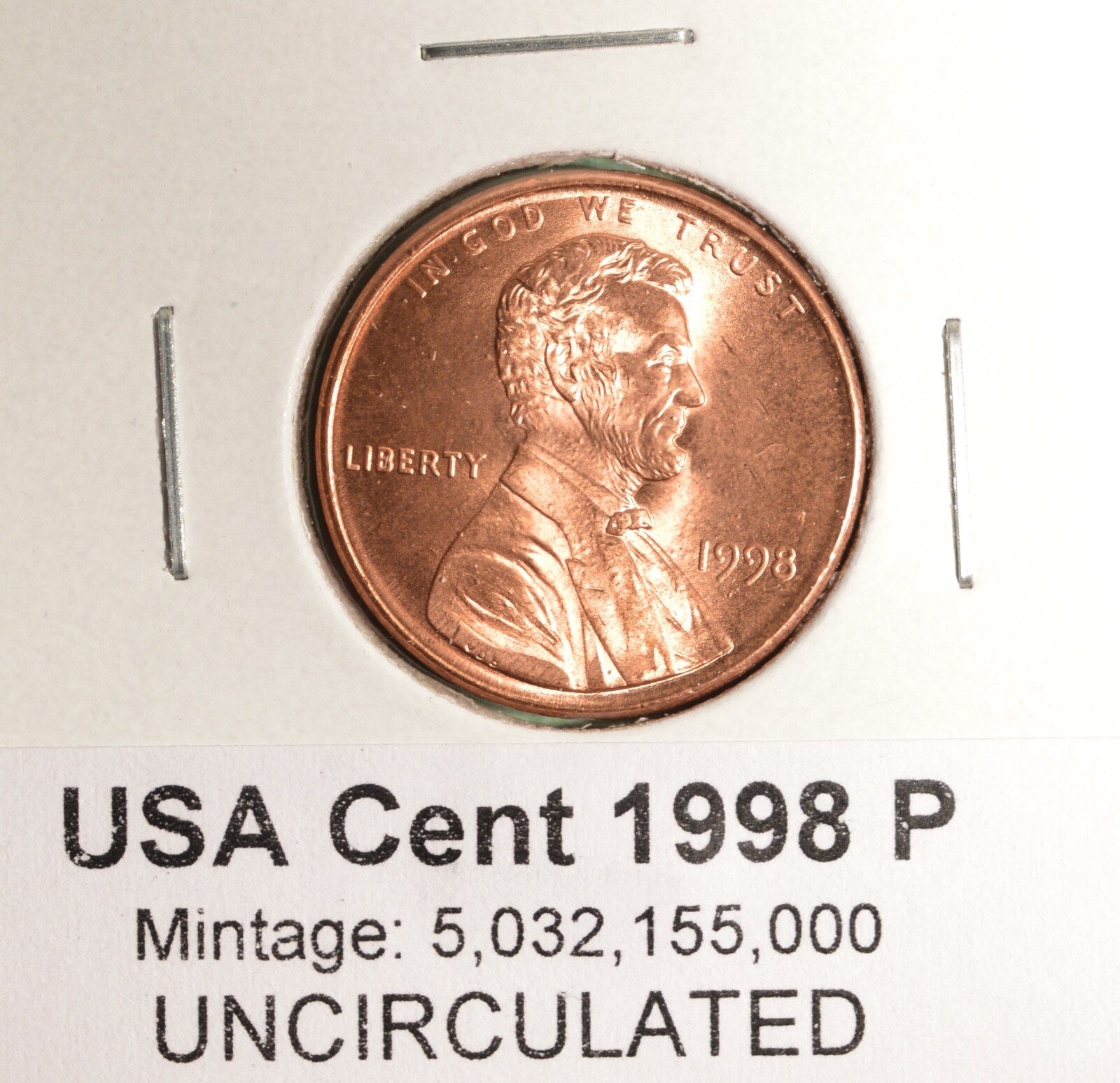 1998P - USA Small Cent - UNCIRCULATED