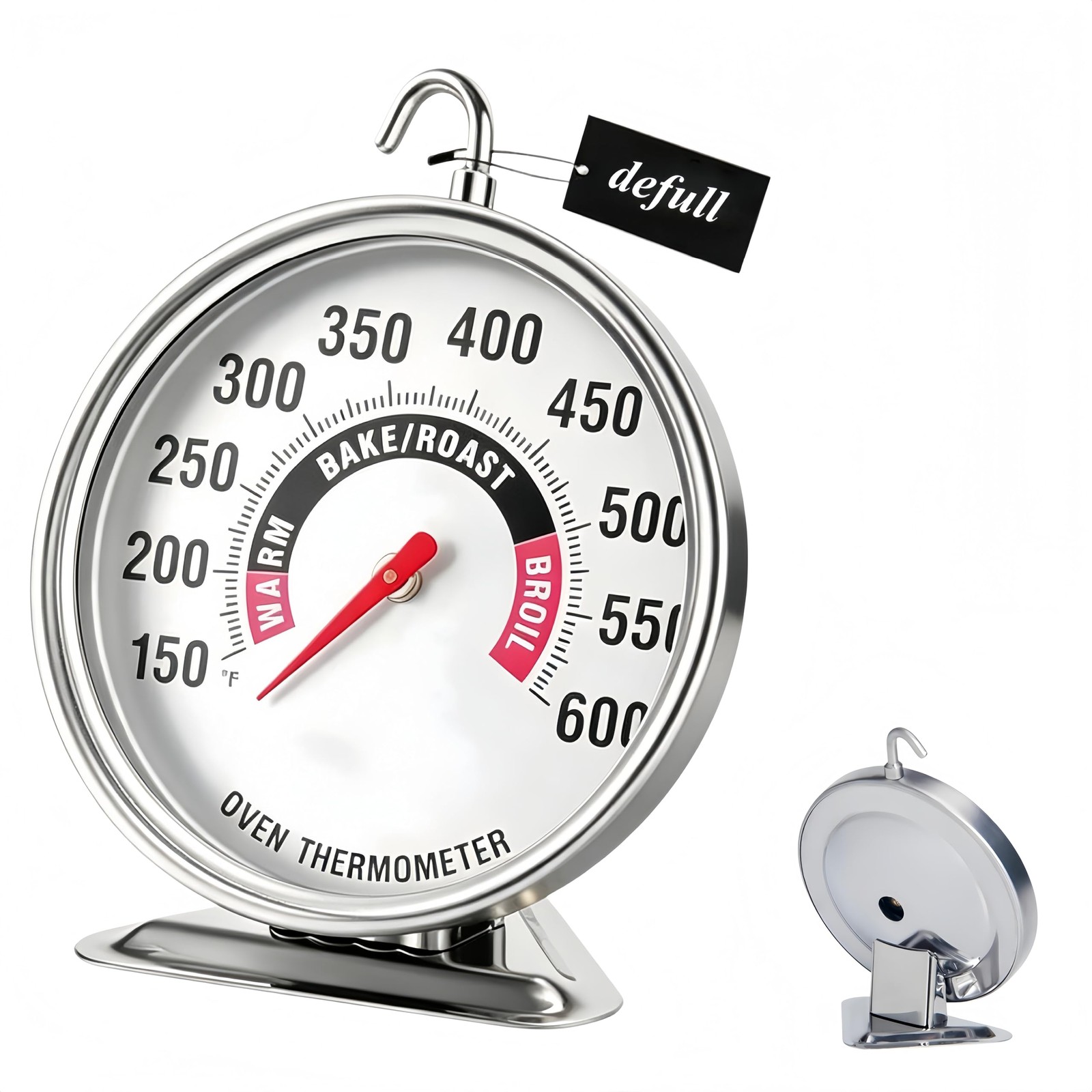 Oven Thermometer Extra Large 3" with Easy-Read Dial | 150-600F Pro Accurate T...