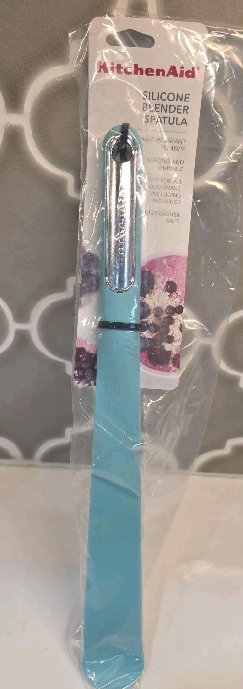 Classic Blender Spatula, 12-3/4 Inches, Aqua Sky
