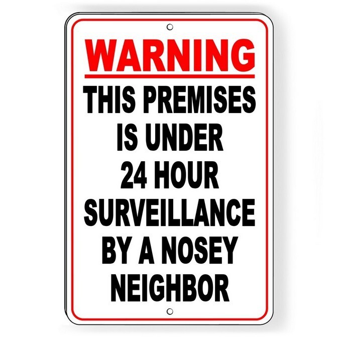 Metal Sign Warning 24 Hour Video Surveillance Camera CCTV  Protected Security