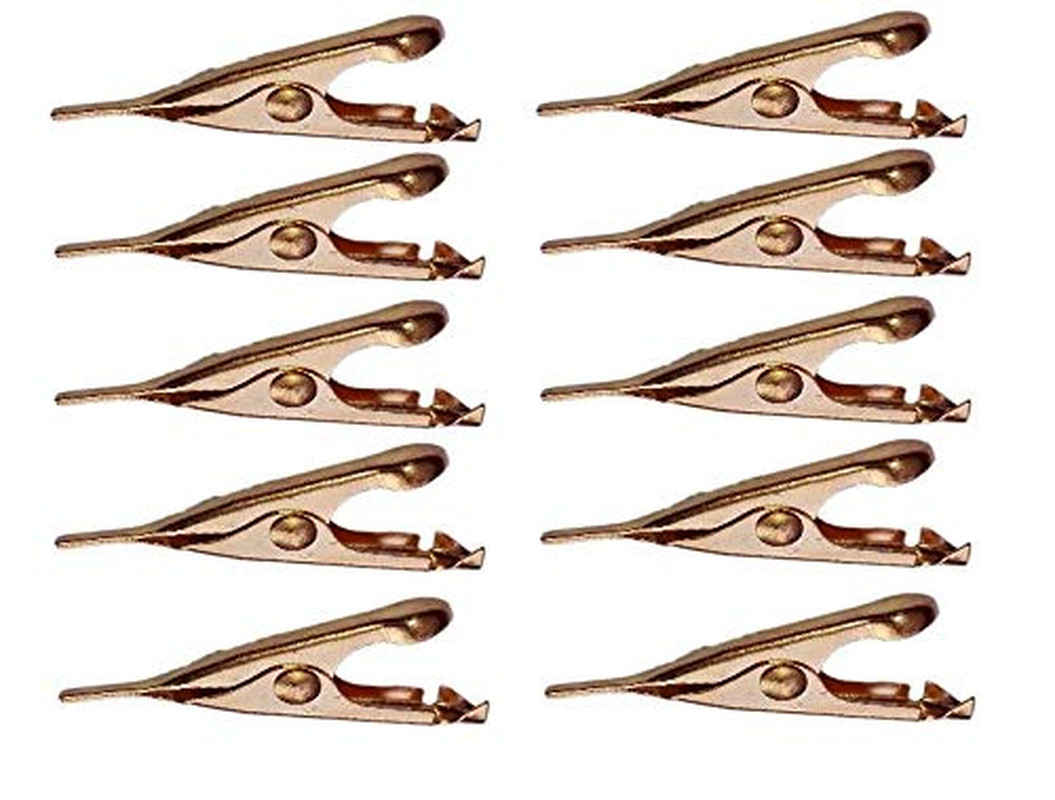 Micro Toothless Alligator Test Clips, Copper Plated with Smooth Microscopic Tip,