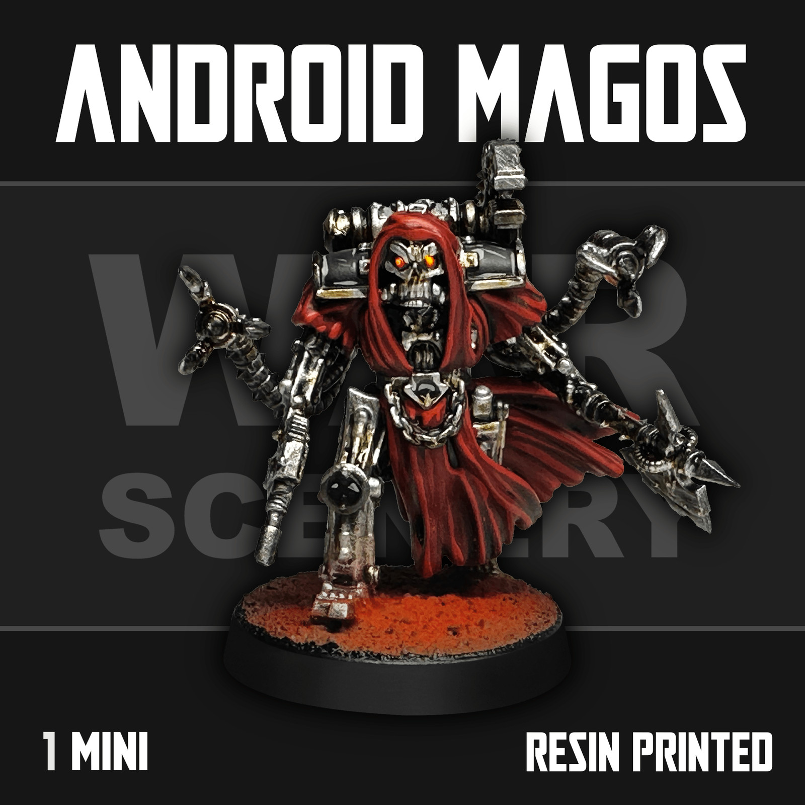 Chaos Android Magos - Grimdark Minis