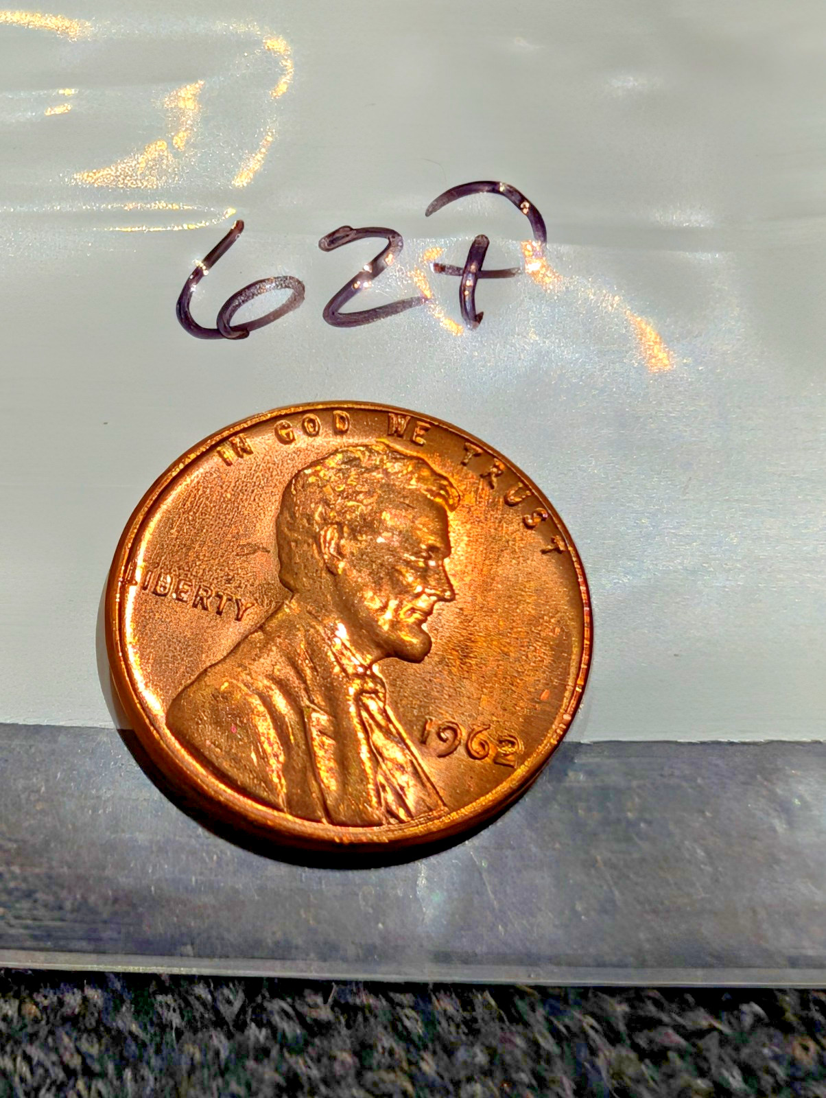1962-P  BU Lincoln Pennies from OBW roll