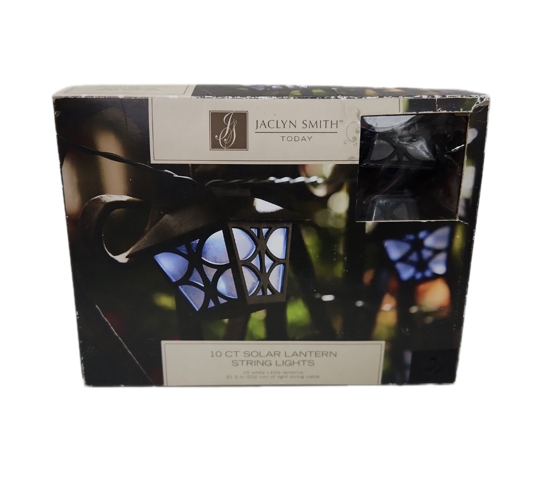 Jaclyn Smith Today 10 Count Solar Lantern Led String Lights - Length  7.5 Feet