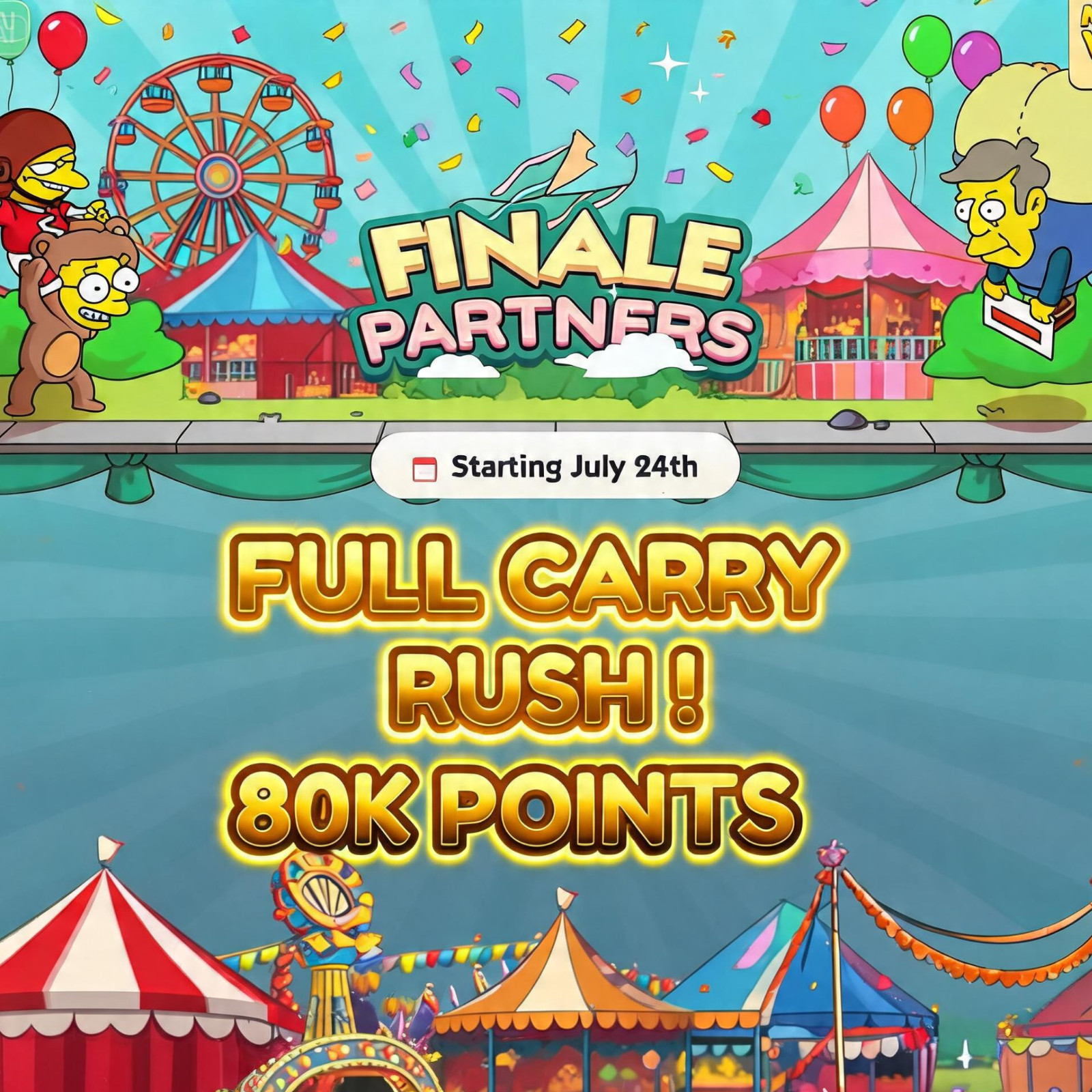 🔥1-6 HOURS FULL CARRY 80K POINTS MONOPOLY GO FINALE PARTNERS EVENT  24 JULY🔥